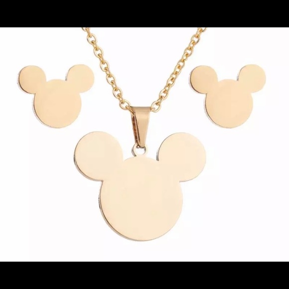 Jewelry - Gold Filled Mickey Mouse Set
